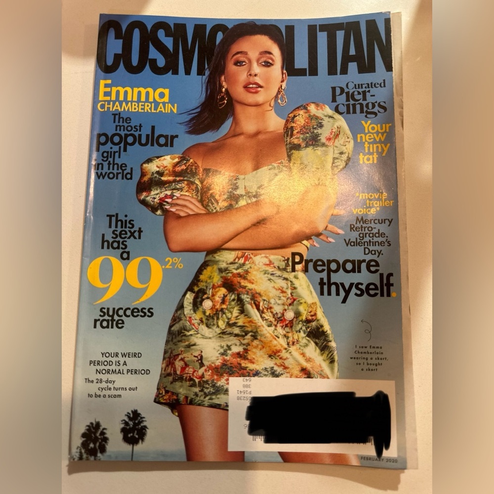 Cosmopolitan February 2020 Emma CHAMBERLAIN magazine